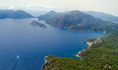 Fototapeta premium Oludeniz. View from paraglider.