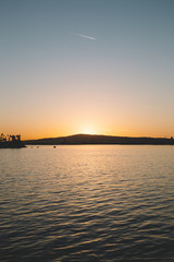 Naklejka premium Long Beach California Sunset