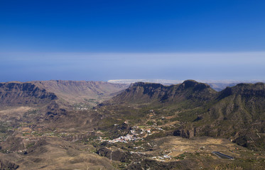 Fototapeta na wymiar Gran Canaria, view from Pico de Las Nieves