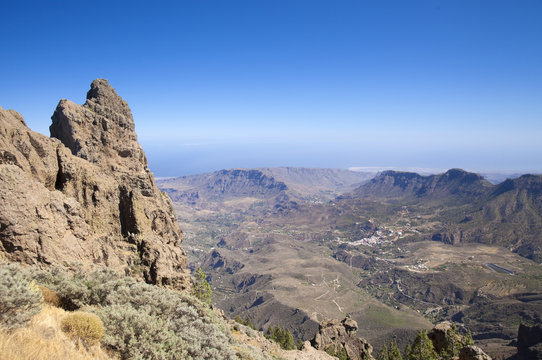 Gran Canaria, view from Pico de Las Nieves