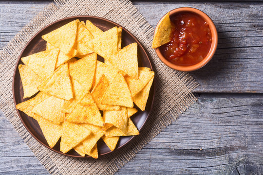 Snack for party chips nachos