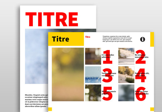 Mod&egrave;le contemporain de magazine num&eacute;rique