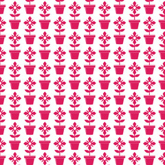 Pattern background Flower Pot Icon