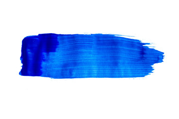 Blauer Pinselstrich Wasserfarben muster
