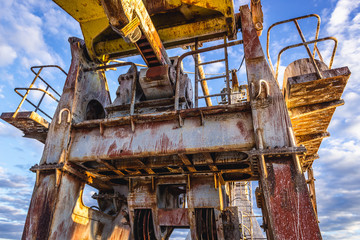 Abandoned port crane in Chernobyl Exclusion Zone, Ukraine