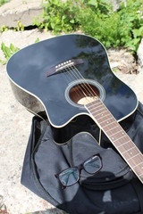 Fototapeta premium Guitar on the grass