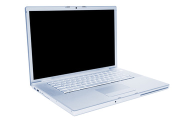 Modern laptop on a white background