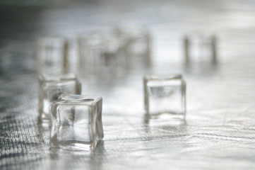 Ice on the table
