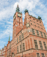 Rechtstädtische Rathaus (Ratusz Głównego Miasta) Gdańsk (Danzig) pomorskie (Pommern) Polska...