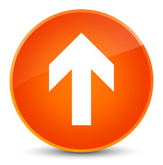 Upload arrow icon elegant orange round button