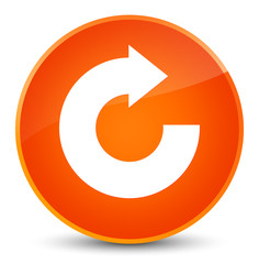 Reply arrow icon elegant orange round button