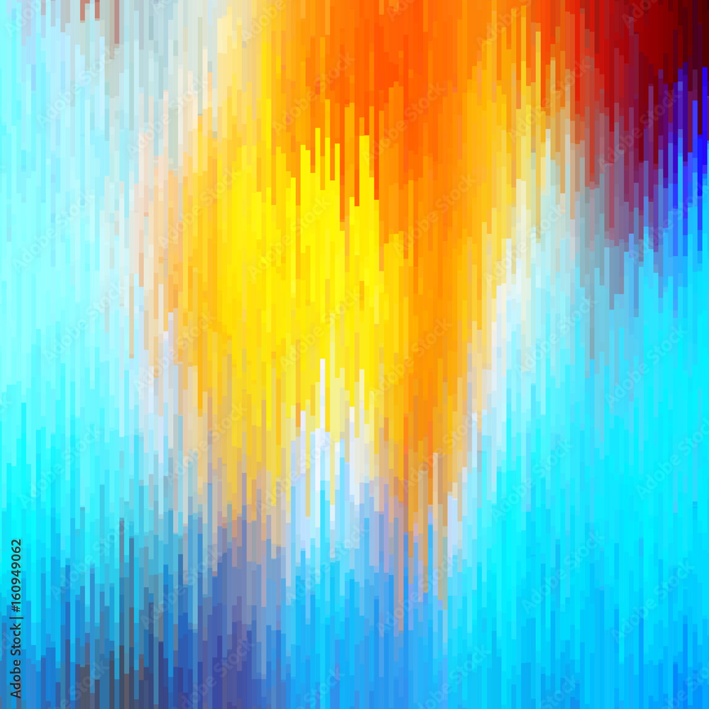 Poster abstract bright background of many elements. glitch effect.