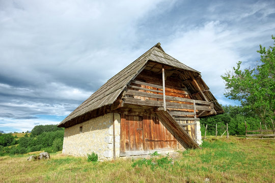 Traditional Wooden House In Montenegro