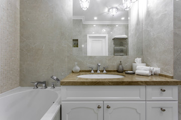 interior of a modern bathroom