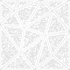 Abstract background of dots and triangles. Perforation of geometric shapes. - 160952805