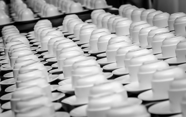 Coffee cups on a table