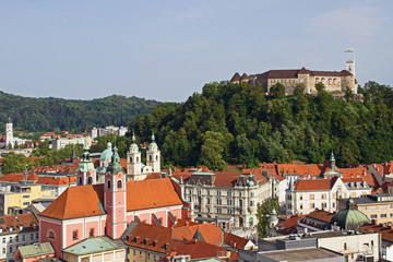 Fototapeta na wymiar Castle Ljubljana, Slovenia
