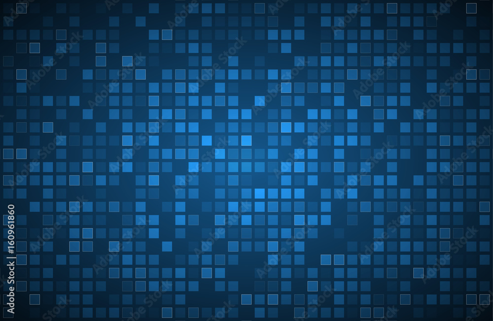 Canvas Prints blue abstract background with transparent squares, vector illustration