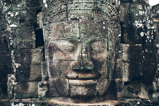 Bayon face  in Cambodia