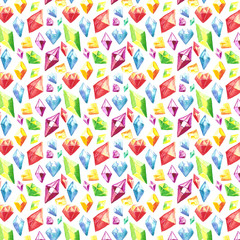 watercolor diamonds  pattern