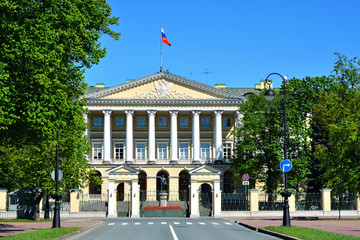 Fototapeta na wymiar Smolny Institute building.