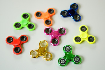 Group of fidget spinner stress relieving toy colorful