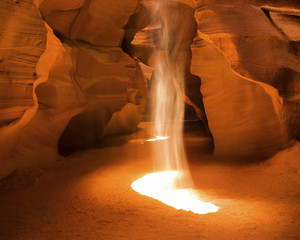 Light Beams Inside Antelope Canyon , Page, Arizona
