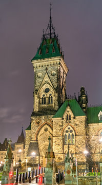 The East Block of Parliament in Ottawa, Canada