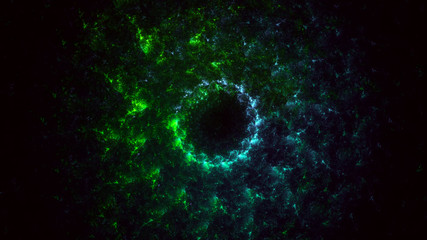 3D rendering abstract fractal light background