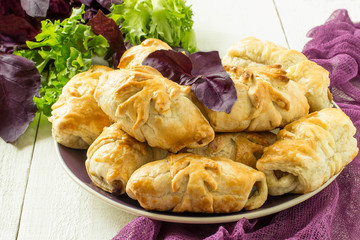 Tasty vegetable rolls with eggplant and cheese