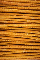 Bread straws. Bread sticks close-up.