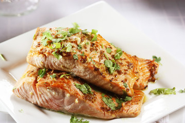 sweet coriander salmon