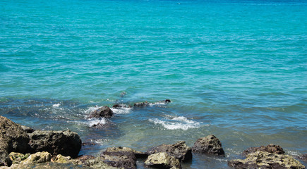 Fototapeta na wymiar Rocks in the water
