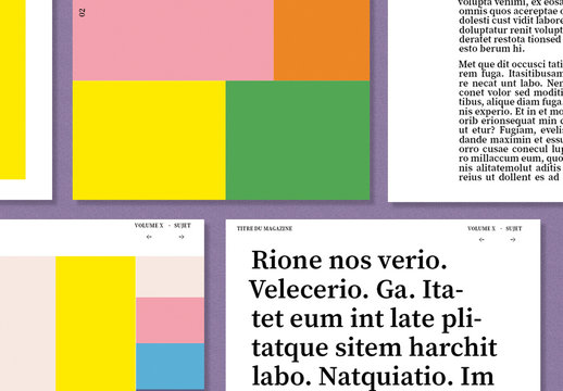 Mod&egrave;le cr&eacute;atif de magazine num&eacute;rique