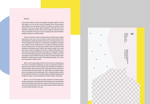 Mod&egrave;les de papier &agrave; lettre color&eacute;s