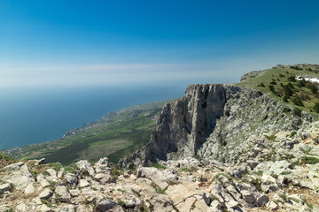 Landscape on the top of the Ai-Petri mountain