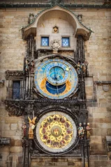 Fotobehang Astronomische klok van Praag © adisa