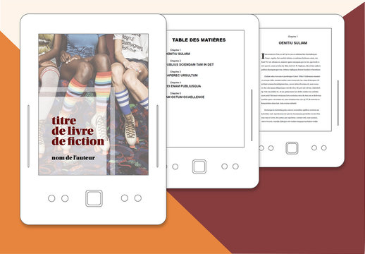 Mod&egrave;le de publication &eacute;lectronique&nbsp;- Livre de fiction