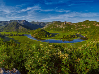 Montenegro Majestic Landscape - Rijeka Crnojevica river bending