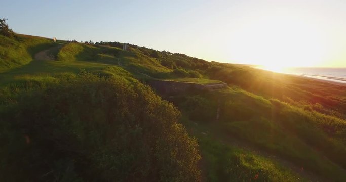 Normandy Beach Aerial - Drone (#00011)