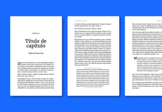 Dise&ntilde;o cl&aacute;sico de libro para publicaciones electr&oacute;nicas