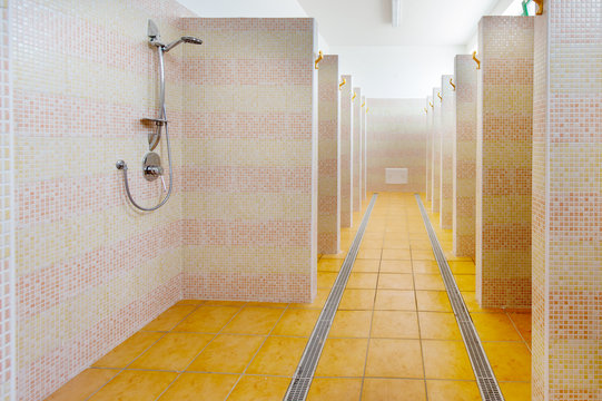 Shower Stalls, Locker Room Showers