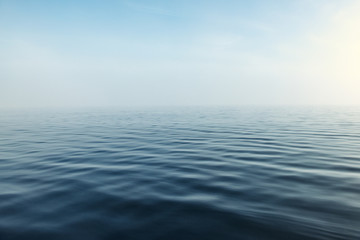 Sea background. Summer sea. Empty water surface.