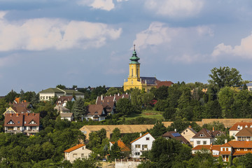 Obraz premium View of the outskirts of the town of Veszprem