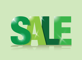 green sale sign