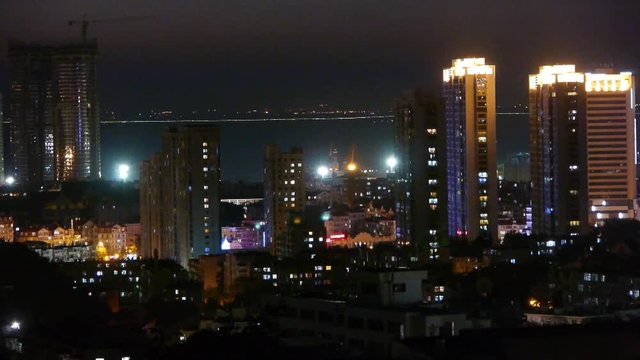 night urban scenes & harbour,night neon.