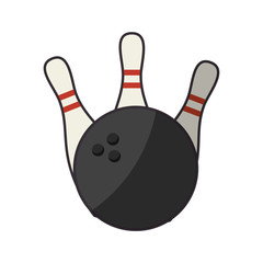 Bowling sport game icon vector illustration graphic design