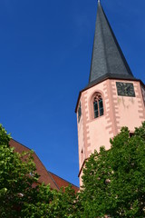 Fototapeta na wymiar Stadtkirche in Michelstadt Südhessen Odenwaldkreis