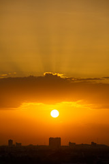 Fototapeta premium Colorful sky at sunset