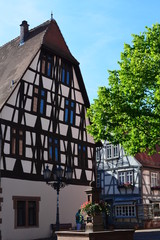 Marktplatz Michelstadt im Odenwaldkreis